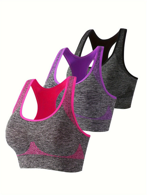 3pcs Drying Sports Bra™- Fitness Crop Tank Top, Women's Activewear