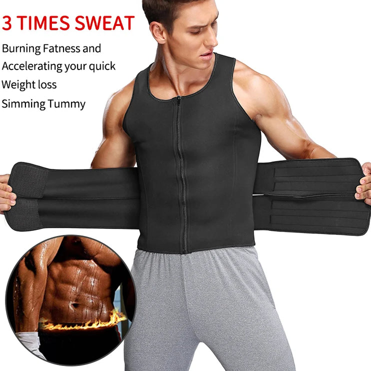 Men Waist Trainer Sauna Vest™: Achieve Your Fitness Goals 