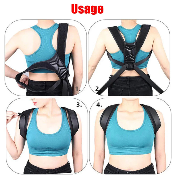 back corrector adjustable™- training equipment shoulder support belt