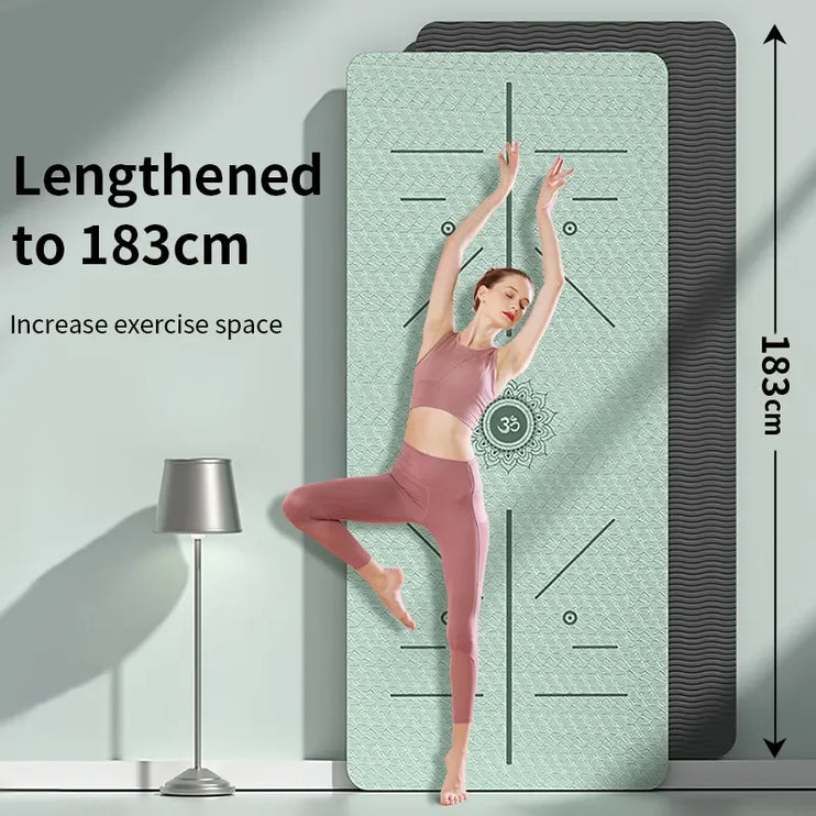 Yoga Mat Eco Friendly Fitness™- Workout Mats for Home, Pilates.