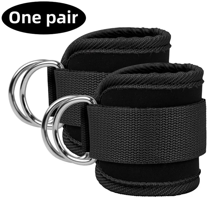 gym ankle straps double™- adjustable brace support sport