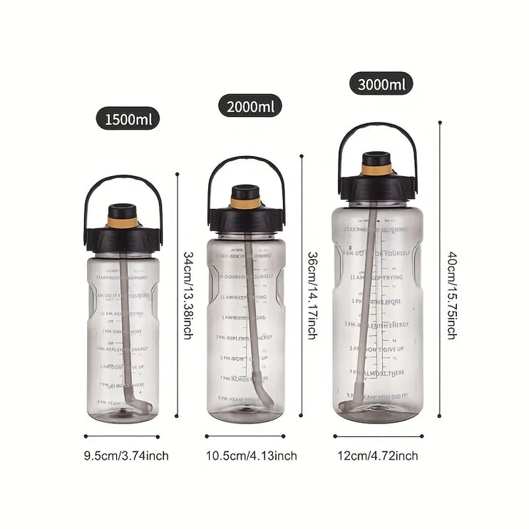 Sports Water Bottle™- Plastic Cup Leak-proof With Straw.