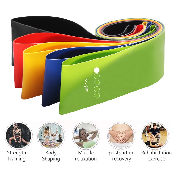 Elastic  Exercise Bands ™- Fitness Bands Ideal For Home.