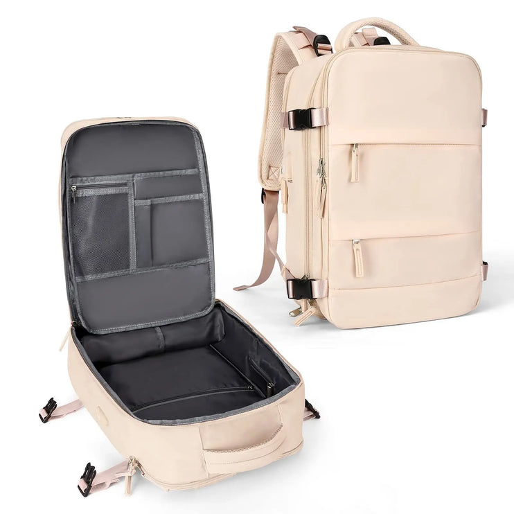 backpack cabin plane™- large partition suitcase laptop