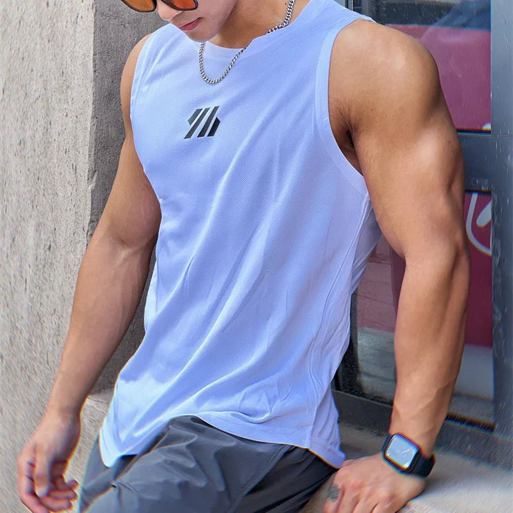 newest summer vest™- high quality mesh shirt sleeveless fitness men