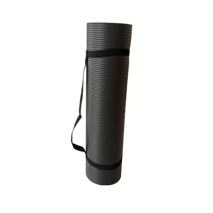 Yoga Mat With Carry Strap™- 1pc Solid Color 0.8cm/0.31