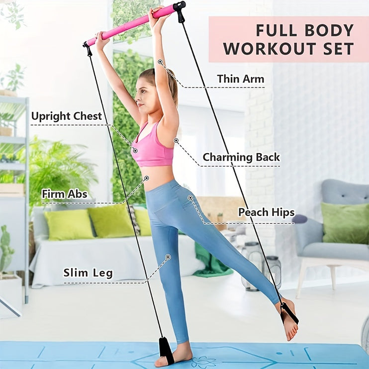 Pilates Bar Kit™ - Home Workouts Squat Yoga Pilates & Body Shaping
