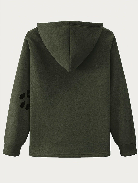 long sleeve sweatshirt™- dog heart women outdoors pullover